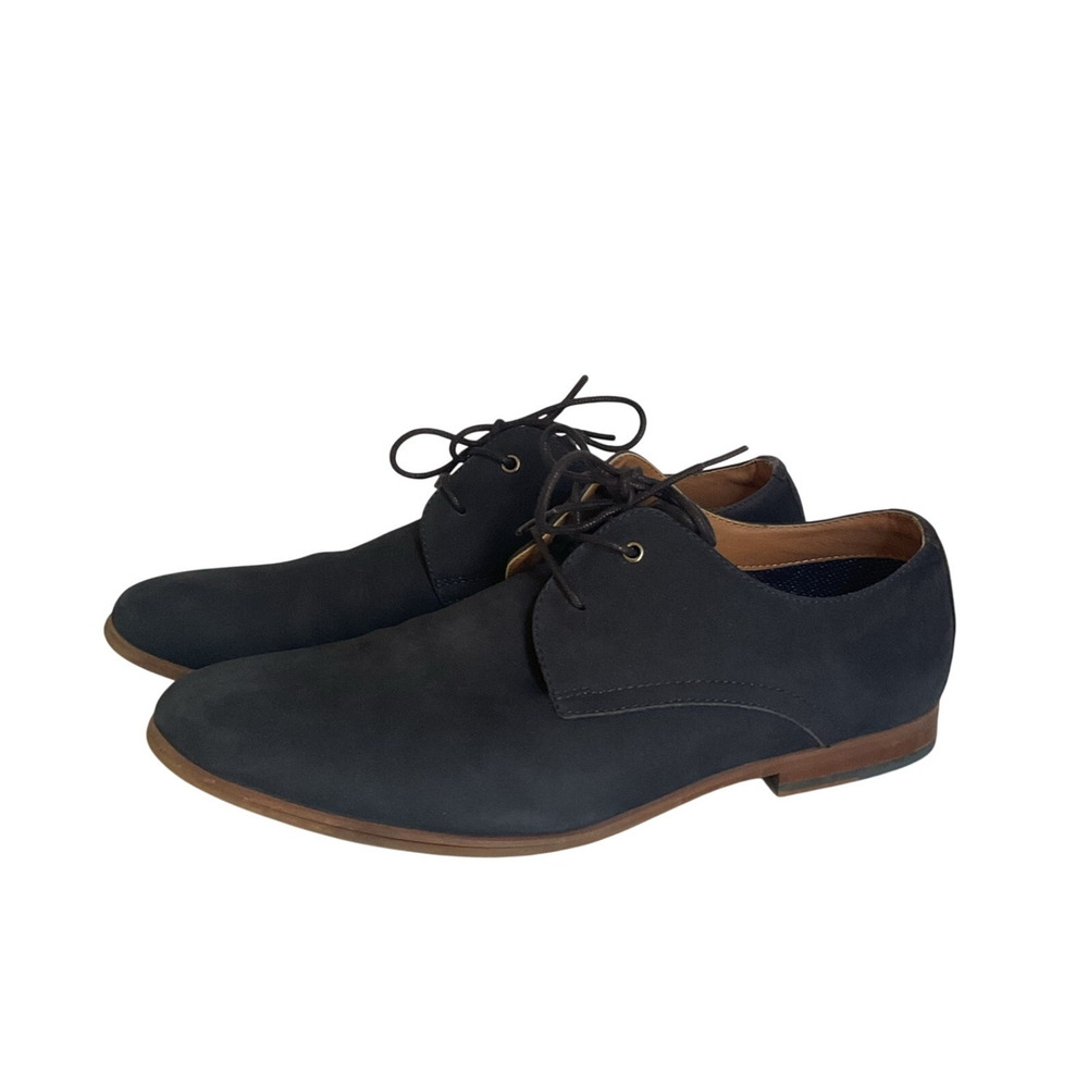 ALDO Viralian-2 Men’s Navy blue Lace Up Dress Shoes 9.5 Minimalist Oxford Style
